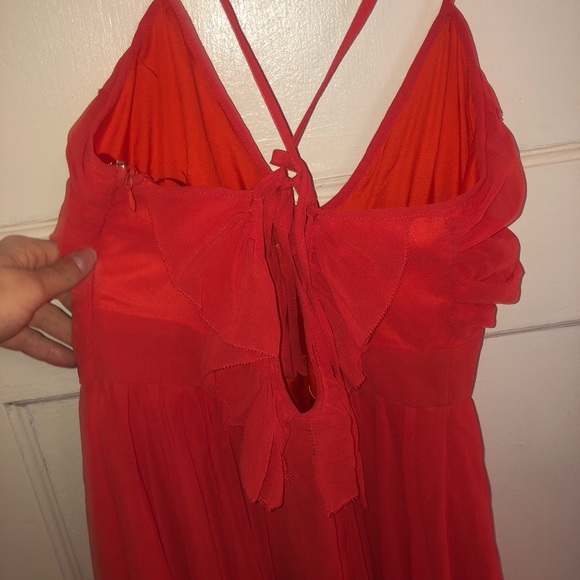 Red flowy dress - Picture 3 of 5